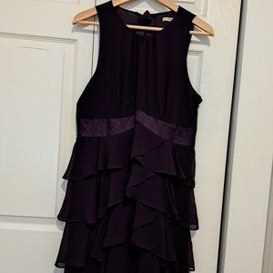 RW&CO Deep Purple High Neck Dress